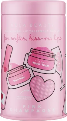Набор для губ NCLA Beauty Pink Champagne бальзам сахарный скраб и силиконовая щеточка 10+15 мл