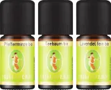 Набор эфирных масел Primavera Organic Oil чайное дерево мята перечная и лаванда 3x5 мл — фото 2