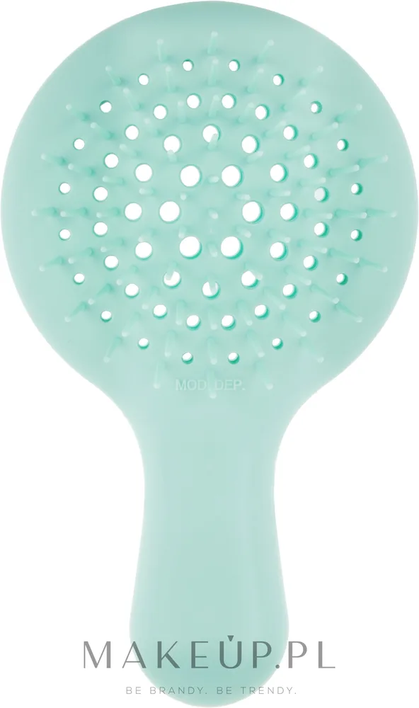 Силиконовая щётка для волос Janeke Mini Superbrush бирюзовая
