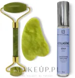 Набор Institut Claude Bell Collagen роллер из нефрита скребок гуаша и сыворотка с коллагеном 15 мл — фото 1