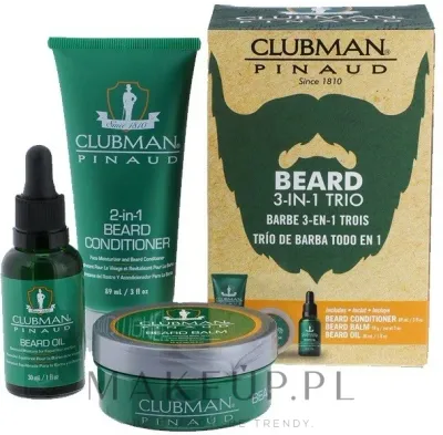 Набор Clubman Pinaud 3 Beard Pack кондиционер 89 мл масло для бороды 30 мл и бальзам 59 г