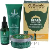 Набор Clubman Pinaud 3 Beard Pack кондиционер 89 мл масло для бороды 30 мл и бальзам 59 г — фото 1