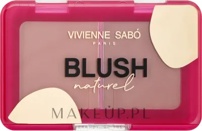 Палетка румян для лица Vivienne Sabo Blush Naturel Palette на два оттенка, со светоотражающими частицами, 6 г