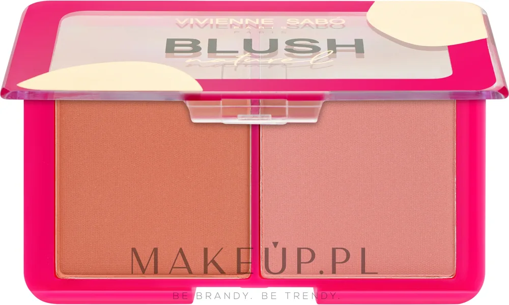 Палетка румян для лица Vivienne Sabo Blush Naturel Palette на два оттенка, со светоотражающими частицами, 6 г, оттенок 02