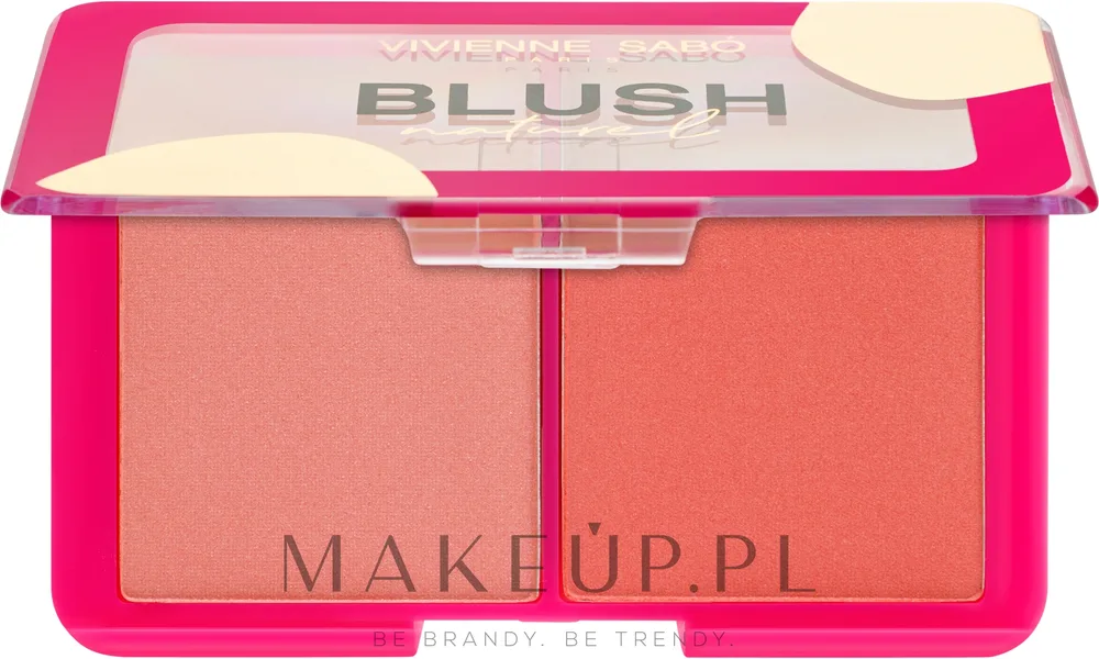 Палетка румян для лица Vivienne Sabo Blush Naturel Palette на два оттенка, со светоотражающими частицами, 6 г, оттенок 03