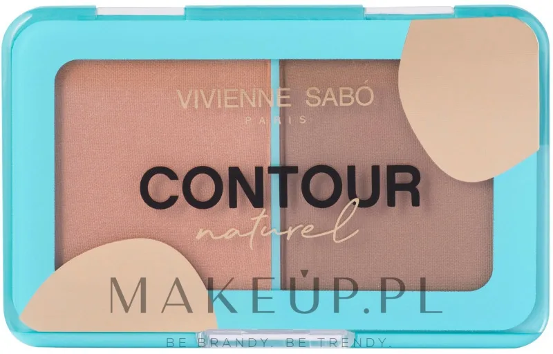 Палетка для контуринга лица Vivienne Sabo Contouring Naturel 2 оттенка