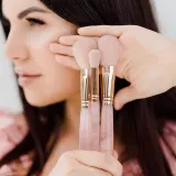 Набор кистей для макияжа Crystallove Rose Quartz Makeup Brushes Set 5 шт — фото 6