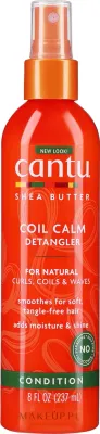 Спрей-детанглер для кудрявых волос Cantu Coil Calm Detangler с маслом ши, 237 мл