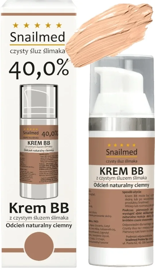 BB-крем Snailmed с муцином улитки для лица, оттенок Natural Dark