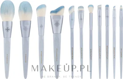 Набор кистей для макияжа Eigshow Beauty Eco Pro Bamboo Fiber Ice Blue 11 шт