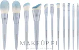 Набор кистей для макияжа Eigshow Beauty Eco Pro Bamboo Fiber Ice Blue 11 шт — фото 1