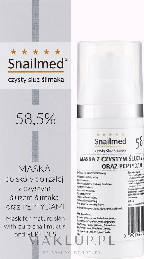 Snailmed Mask With Snail Mucin And Peptides — маска для лица со слизью улитки и пептидами для зрелой кожи