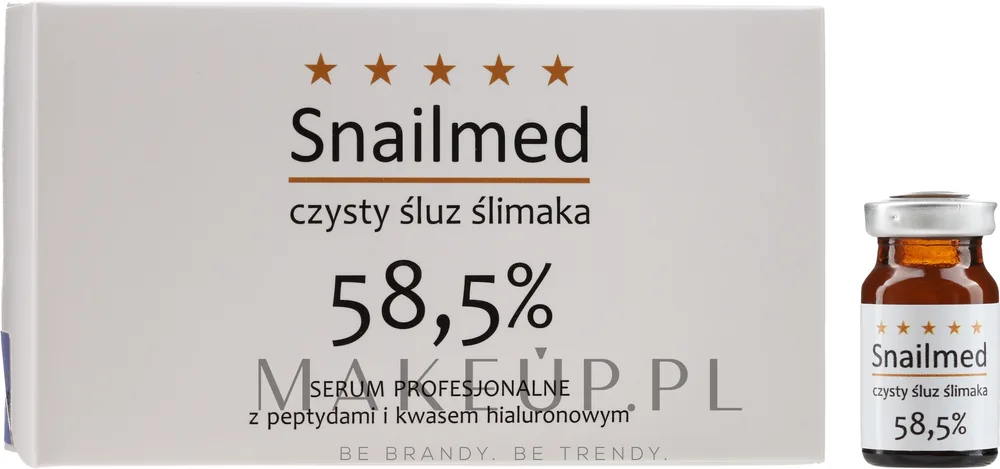 Сыворотка для лица Snailmed с муцином улитки и пептидами для зрелой кожи антивозрастная 4 флакона по 8 мл