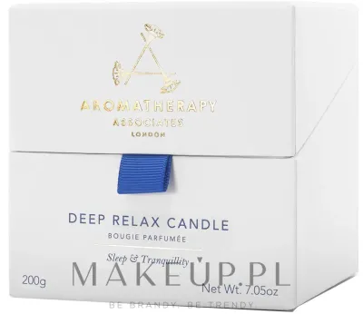 Aromatherapy Associates Deep Relax / Соевая свеча в керамике, ветивер, ромашка и сандал, 200 г