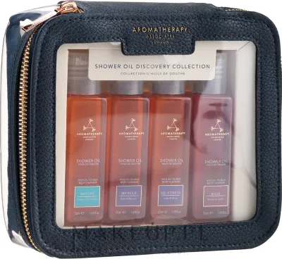 Дорожный набор масел для душа Aromatherapy Associates Rose Muscle Revive и De-Stress 4x50 мл