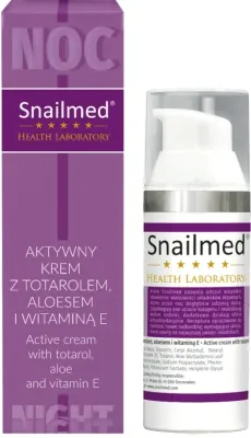 Крем для лица ночной Snailmed Health Laboratory с тотаролом и алоэ 50 мл