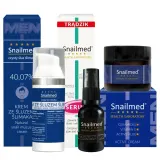 Мужской набор Snailmed №7 два крема и сыворотка с муцином улитки и гиалуроном 30+60+15 мл — фото 1