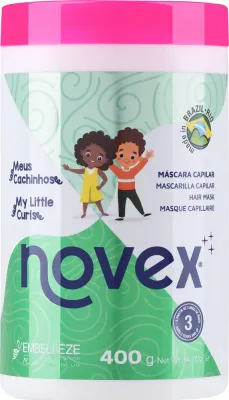 Маска для волос Novex My Little Curls детская, для вьющихся волос, касторовое масло, D-пантенол, экстракты ягод, от 3 лет, 400 мл