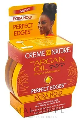 Крем для укладки волос Creme of Nature Argan Perfect Edges экстрафиксация, с аргановым маслом, 63,7 г