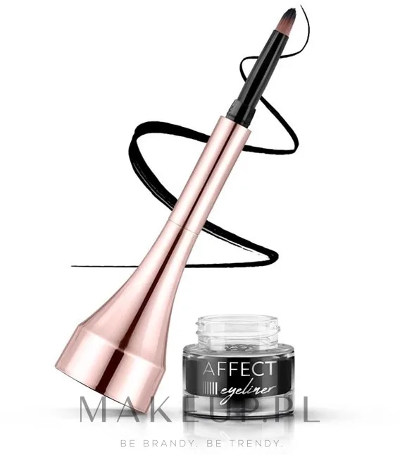 Подводка для глаз Affect Cosmetics Gel Eyeliner Simple Lines, оттенок Black
