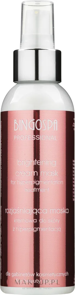 BingoSpa Artline Brightening Cream Mask — осветляющая крем-маска-спрей для кожи с гиперпигментацией, 135 г