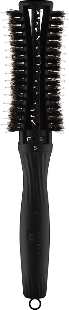 Круглая щётка для укладки волос Olivia Garden Finger Brush Round Black Small