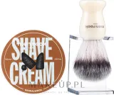 Набор для бритья Men Rock Life Shaver Sandalwood крем помазок и подставка с сандалом 100 мл — фото 2