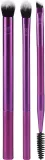 Набор кистей Real Techniques Eye Shade + Blend + Dual Ended Brow фиолетовый — фото 1
