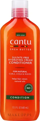 Смягчающий кондиционер для волос любой пористости Cantu Shea Butter Sulfate-Free Hydrating Cream Conditioner, 400 мл