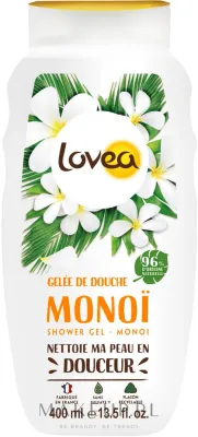 Гель для душа Lovea Monoi с маслом монои, 400 мл