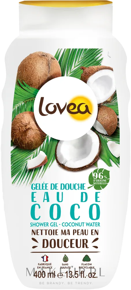 Гель для душа Lovea Coco с ароматом кокоса, 400 мл