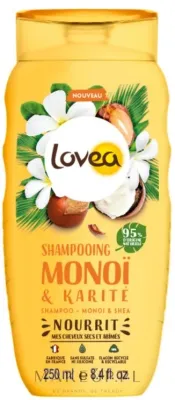 Шампунь для волос Lovea Monoi & Shea с маслом монои и маслом ши, 250 мл