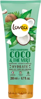 Кондиционер для волос с кокосовой водой и зелёным чаем Lovea Conditioner Coconut & Green Tea, 200 мл