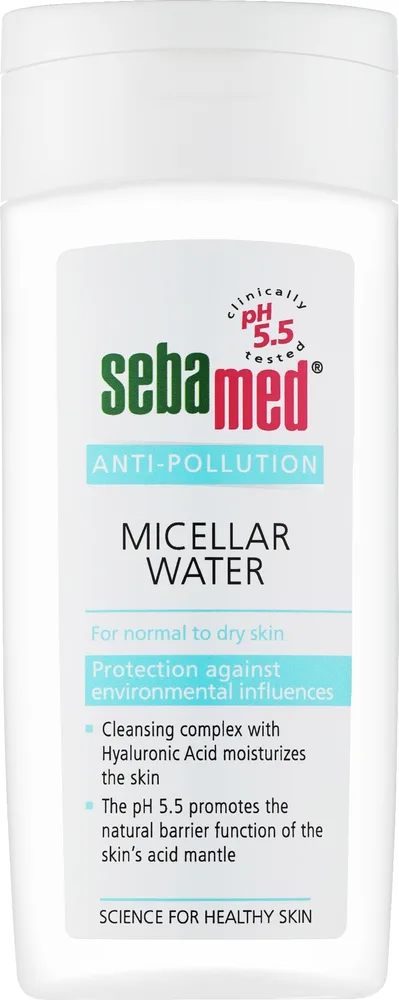 Sebamed Anti-Pollution мицеллярная вода pH 5.5 для комбинированной и сухой кожи 200 мл