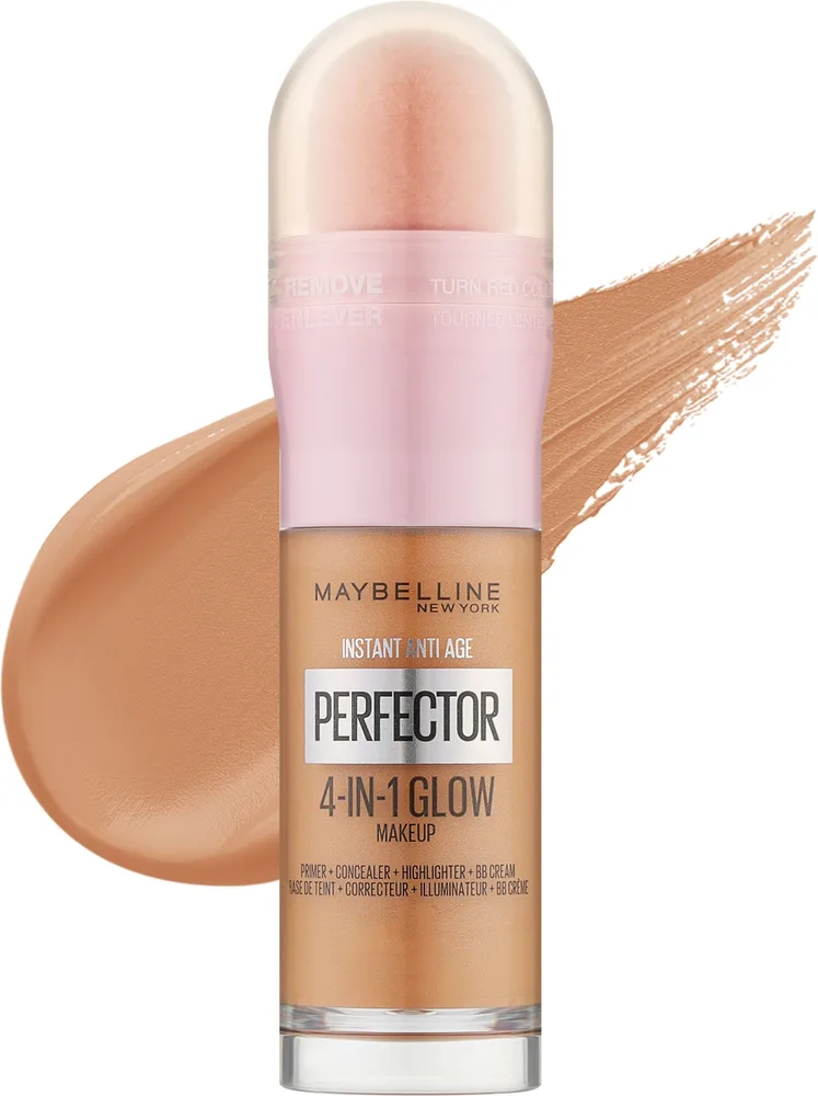 Maybelline New York Nabłyszczający korektor do twarzy 4w1 - Многофункциональный корректор Maybelline Instant Age Rewind Instant Perfector 4-In-1 Glow Makeup сияющий 4 в 1, 20 мл, оттенок 02 - Medium