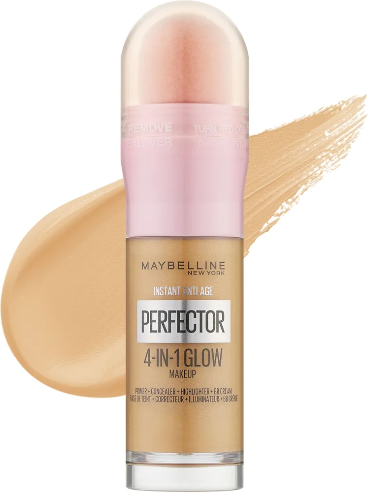 Maybelline New York Nabłyszczający korektor do twarzy 4w1 - Многофункциональный корректор Maybelline Instant Age Rewind Instant Perfector 4-In-1 Glow Makeup сияющий 4 в 1, 20 мл, оттенок 1.5 - Light Medium