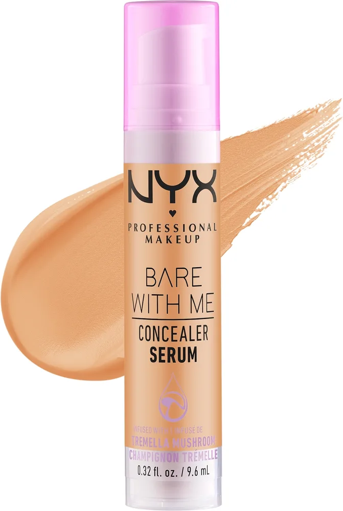 NYX Professional Makeup Pielęgnacyjne serum w korektorze - Корректор-сыворотка для лица NYX Bare With Me ухаживающий, оттенок 06 - Tan