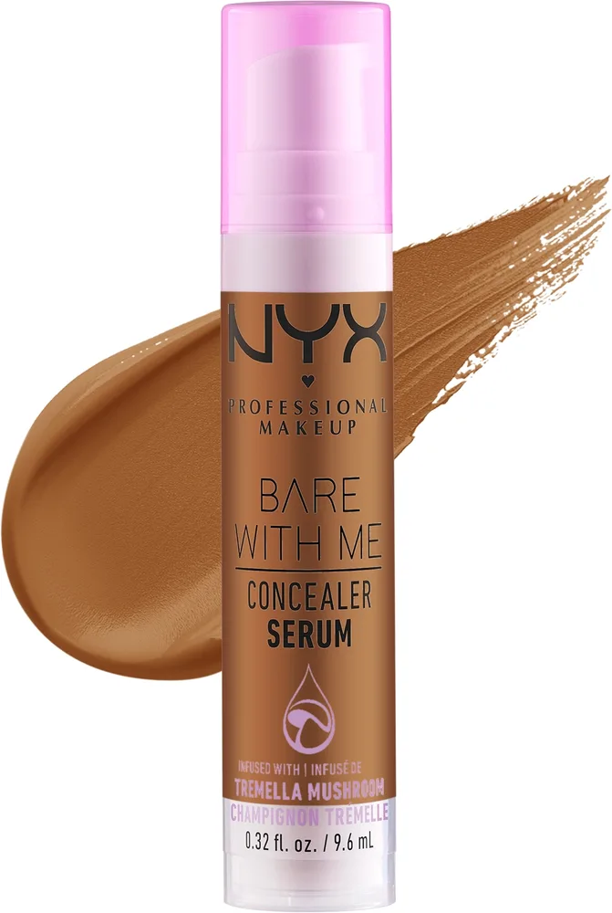 NYX Professional Makeup Pielęgnacyjne serum w korektorze - Корректор-сыворотка для лица NYX Bare With Me ухаживающий, оттенок 10 - Camel