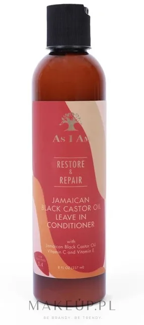 Несмываемый кондиционер для волос с касторовым маслом As I Am Jamaican Black Castor Oil Leave-In Conditioner, 237 мл