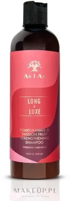 Укрепляющий шампунь As I Am Long & Luxe Strengthening с алоэ и гранатом, 355 мл