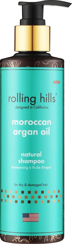 Шампунь с маслом арганы Rolling Hills Moroccan Argan Oil Natural, 250 мл
