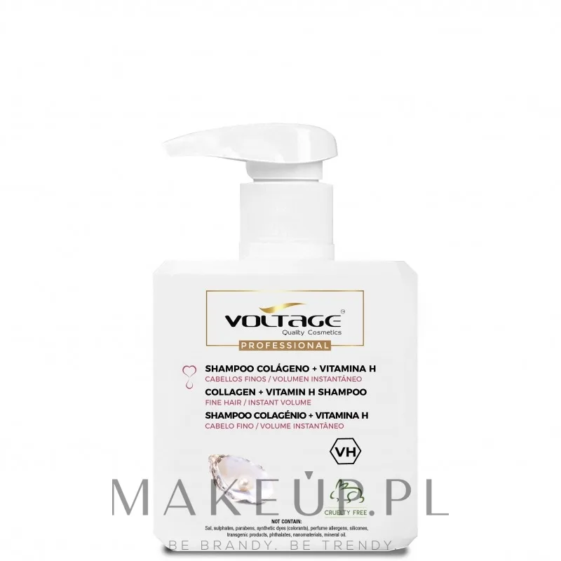 Шампунь с коллагеном и витамином H Voltage Collagen + Vitamin H, 500 мл