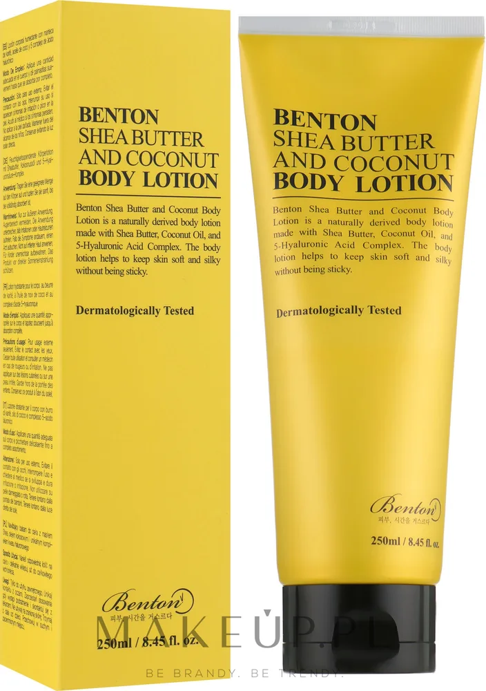 Benton Shea Butter and Coconut Body Lotion — бальзам для тела с маслом ши и кокосом, 250 мл