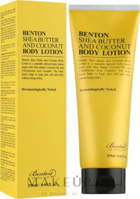 Benton Shea Butter and Coconut Body Lotion — бальзам для тела с маслом ши и кокосом, 250 мл