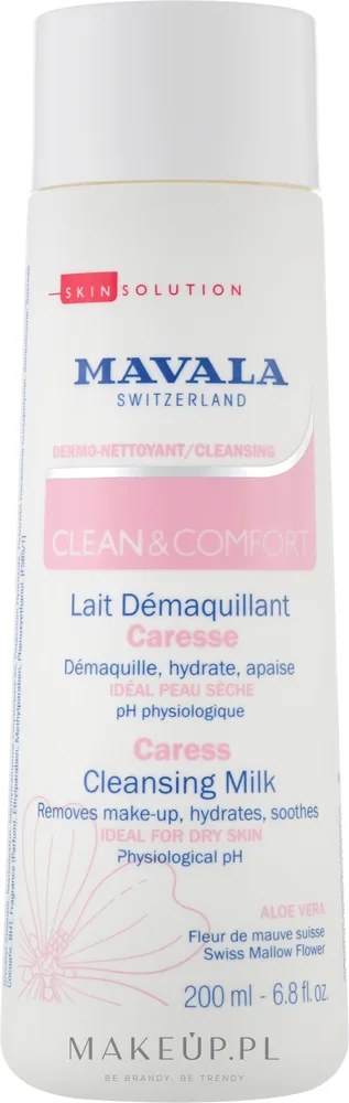 Mavala Clean & Comfort деликатное молочко для снятия макияжа с алоэ мальвой и аллантоином 200 мл