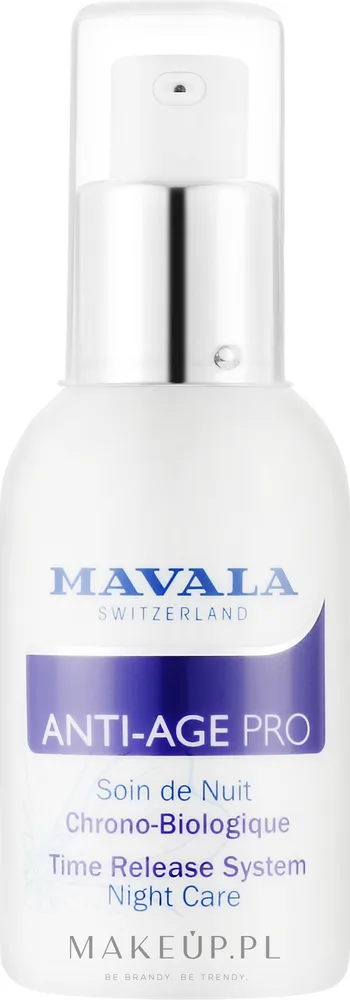 Ночная сыворотка для лица Mavala Anti-Age PRO Time Release антивозрастная со стволовыми клетками альпийской розы 30 мл
