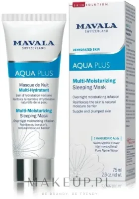 Mavala Aqua Plus Multi-Moisturizing Sleeping Mask — мультиувлажняющая ночная маска для лица, 75 мл
