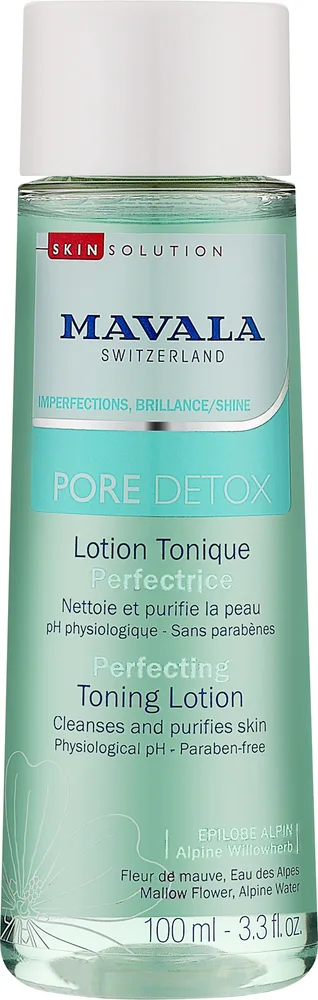 Лосьон-тоник для лица Mavala Pore Detox для сужения пор проблемной кожи 100 мл