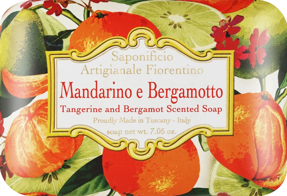 Мыло натуральное Saponificio Artigianale Fiorentino мандарин и бергамот, 200 г