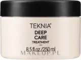 Маска для волос Lakmé Teknia Deep Care укрепляющая, для повреждённых волос, масло бабассу, керамид 3, растительные протеины, воск карнаубы, 250 мл — фото 1